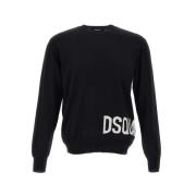 Zwarte Sweaters voor Heren Dsquared2 , Black , Heren