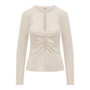 Dorine Top - Stijlvol en Trendy Isabel Marant , Beige , Dames