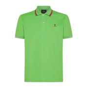 Polo met multicolor logo Peuterey , Green , Heren