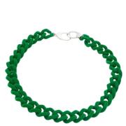 Pre-owned Velvet necklaces Balenciaga Vintage , Green , Dames