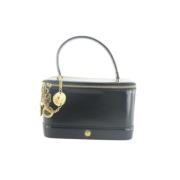 Pre-owned Leather handbags Versace Pre-owned , Black , Dames