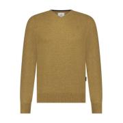 V-Hals Effen Pullover State of Art , Yellow , Heren