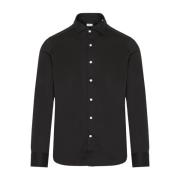 Italiaans Katoenen Shirt Sonrisa , Black , Heren