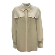 Witte Damesblouse Simona Corsellini , Beige , Dames