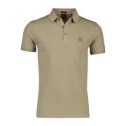 Slim Fit Beige Katoenen Polo Hugo Boss , Beige , Heren