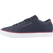 Core Low Leather Sneakers Tommy Hilfiger , Blue , Heren