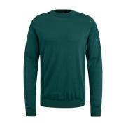 Katoen Modal Crewneck Sweatshirt Vanguard , Green , Heren