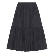 Moderne en elegante F919 rok Ganni , Black , Dames