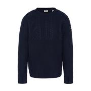 Round-neck Knitwear Schott NYC , Blue , Heren