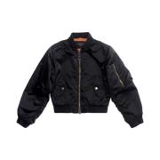 Shrunk Nylon Bomber - Été 2023 Collectie Balenciaga , Black , Dames