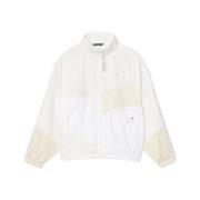 Oversized Patchwork Rits Jas Lacoste , Beige , Heren