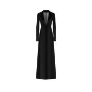 Zijden jas met revers Dolce & Gabbana , Black , Dames