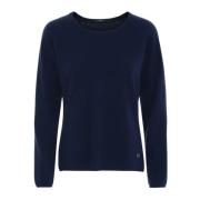 Luxe Cashmere Sweater 50068 Btfcph , Blue , Dames