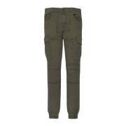 Cargo Stretch Multipocket Broek Schott NYC , Green , Heren