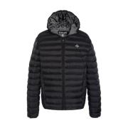 Verado Lichtgewicht Hoodie Donsjas Schott NYC , Black , Heren