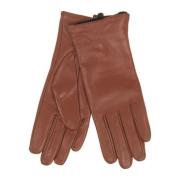 Basic Leather Gloves Skind 100063 Btfcph , Brown , Dames