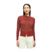 Rode en gouden katoenen cardigan Brooks Brothers , Red , Dames