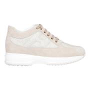 Verhoog je sneaker game met Interactive Sneakers Hogan , Beige , Dames