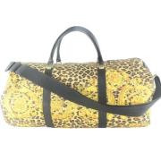 Pre-owned Leather travel-bags Versace Pre-owned , Yellow , Unisex