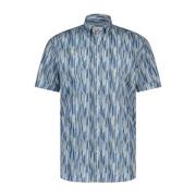 Casual Blauw Kort Mouw Overhemd State of Art , Blue , Heren