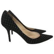 Pre-owned Suede heels Jimmy Choo Pre-owned , Black , Dames