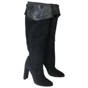 Pre-owned Suede boots Dior Vintage , Black , Dames