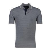 Gestreept poloshirt met korte mouwen Bugatti , Gray , Heren