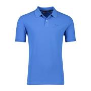 Blauw poloshirt korte mouw Gant , Blue , Heren