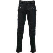 Moderne Skinny Denim Jeans Balmain , Black , Heren