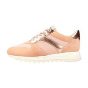 Stijlvolle Casual Sneakers voor Vrouwen Geox , Orange , Dames