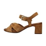 High Heel Sandals Geox , Brown , Dames