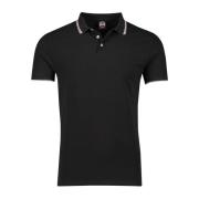 Zwarte poloshirt met korte mouwen Colmar , Black , Heren