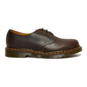 Klassieke 3 Eyelet Platte Schoenen Bruin Dr. Martens , Brown , Heren