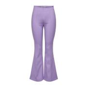 Leather Trousers Only , Purple , Dames