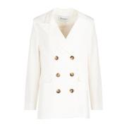 Geknoopte Navy Blazer Silvian Heach , White , Dames