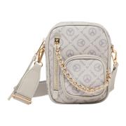 Handtas met Logoprint Carlo Colucci , Gray , Dames