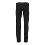 Zwarte Denim 5-Pocket Broek MAC , Black , Heren