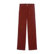 Bordeaux Straight Leg Damesbroek A.p.c. , Red , Dames