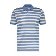 Blauw Gestreept Poloshirt State of Art , Blue , Heren