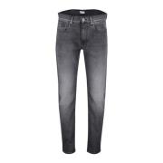 Zwarte Denim 5-Pocket Broek Butcher of Blue , Black , Heren