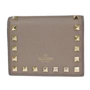 Pre-owned Leather wallets Valentino Vintage , Beige , Dames