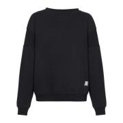 Ecologisch ontworpen katoenen sweatshirt met logo print Balmain , Blac...