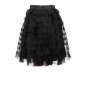 Voldoende tule rok. Valentino Vintage , Black , Dames