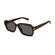 New Wave Large Zonnebril Saint Laurent , Brown , Heren