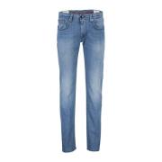 Blauwe Denim 5-Pocket Jeans Tramarossa , Blue , Heren