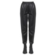 Leather Trousers Arma , Black , Dames