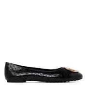 Zwarte Gewatteerde Ballerina Ballerina Tory Burch , Black , Dames