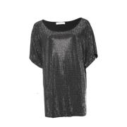 T-shirt met strass Balmain Pre-owned , Black , Dames