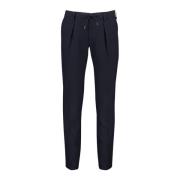 Donkerblauwe katoenen broek Profuomo , Blue , Heren