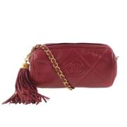 Tweedehands schoudertas Chanel Vintage , Red , Dames